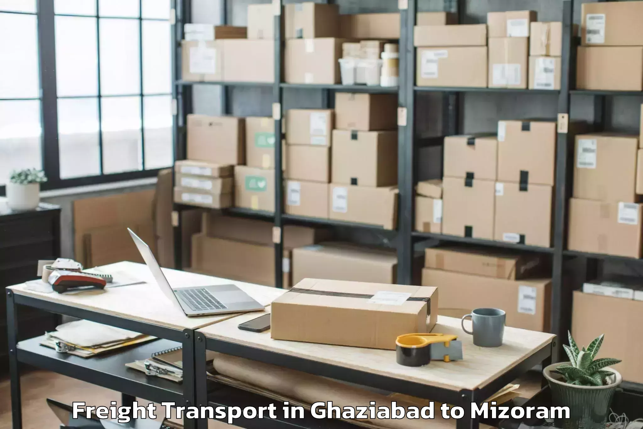 Get Ghaziabad to Mizoram University Aizawl Freight Transport